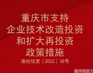 重庆市支持企业技术改造投资和扩大再投资政策措施(图1)