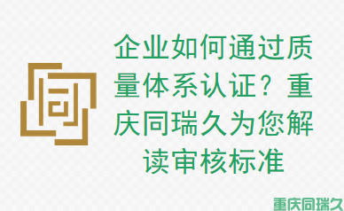企业如何通过质量体系认证？重庆同瑞久为您解读审核标准(图1)
