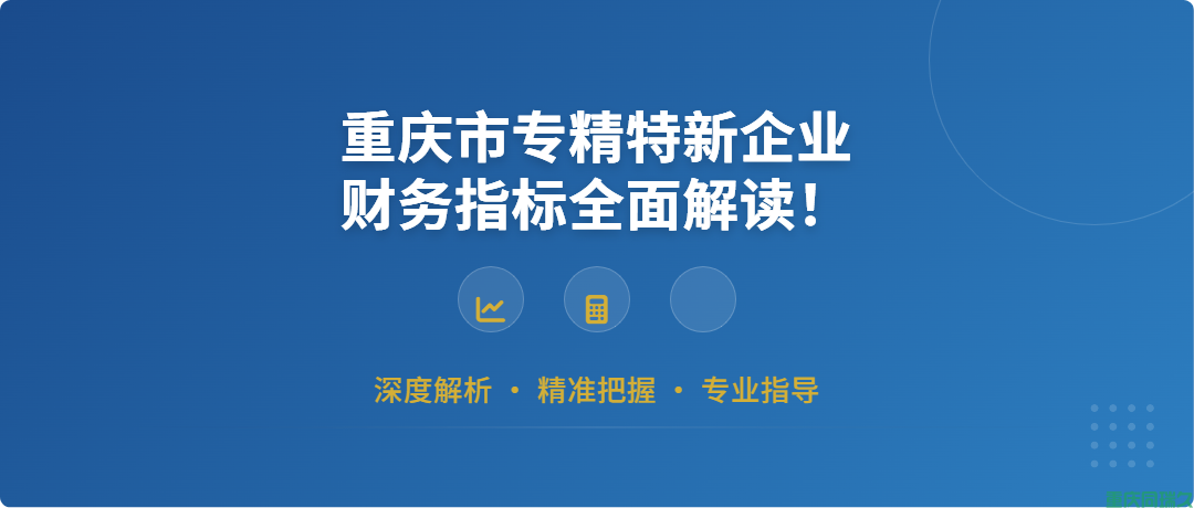 重庆市专精特新企业财务指标全面解读(图1)