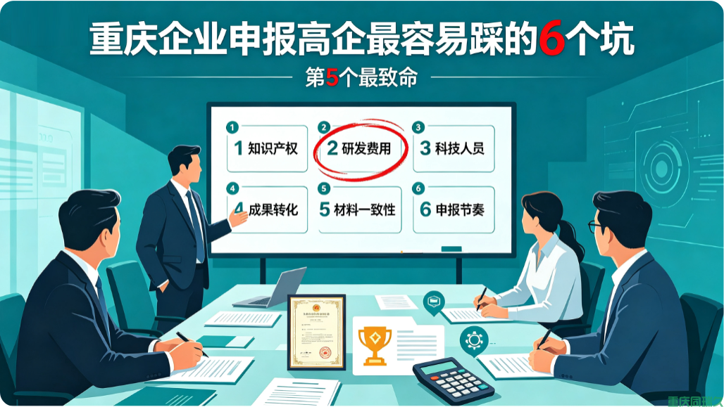 重庆高新申报代理公司分享:企业申报高企最容易踩的6个坑(图1) 重庆高新申报代理公司分享:企业申报高企最容易踩的6个坑(图1)