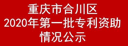 重庆市合川区2020年第一批专利资助情况公示(图1) 重庆市合川区2020年第一批专利资助情况公示(图1)